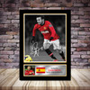 Personalised Signed Football Autograph print - Juan Mata Framed or Print Only