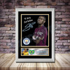 Personalised Signed Football Autograph print - Gabriel Jesus -A4 A3 A2 A1 - Framed or Print Only