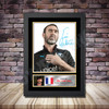 Personalised Signed Football Autograph print - Eric Cantona 2 -A4 A3 A2 A1 - Framed or Print Only