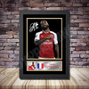 Personalised Signed Football Autograph print - Alexander Lacazette 2 -A4 A3 A2 A1 - Framed or Print Only