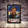 Personalised Signed Football Autograph print - Jurgen Klopp Framed or Print Only