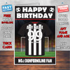 Personalised Dunfermiline Football Fan Birthday Card - Soccer team - Any Age - Any Name - Any Message