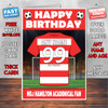 Personalised Hamilton Academical Football Fan Birthday Card - Soccer team - Any Age - Any Name - Any Message