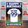 Personalised Raith Rovers Football Fan Birthday Card - Soccer team - Any Age - Any Name - Any Message
