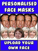 7 x Personalised Create Your Own DIY Photo Face Masks - Custom Party Masks