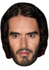 RUSSEL BRAND JB - Funny Comedian Fancy Dress Cardboard Celebrity Face Mask