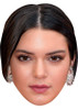 KENDALL JENNER JB - Model Fancy Dress Cardboard Celebrity Face Mask