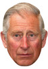 PRINCE CHARLES JB - Royal Fancy Dress Cardboard Celebrity Face Mask