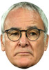 CLAUDIO RANIERI JB - Footballer Fancy Dress Cardboard Celebrity Face Mask