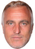 DAVID GINOLA OLD JB - Footballer Fancy Dress Cardboard Celebrity Face Mask