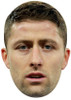 GARY CAHILL JB - Footballer Fancy Dress Cardboard Celebrity Face Mask