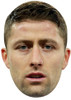 GARY CAHILL MASK JB - Footballer Fancy Dress Cardboard Celebrity Face Mask