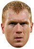 PAUL SCHOLES JB - Footballer Fancy Dress Cardboard Celebrity Face Mask