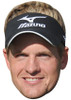 LUKE DONALD JB - Golf Fancy Dress Cardboard Celebrity Face Mask