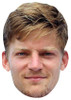 DAVID GOFFIN JB - Tennis Fancy Dress Cardboard Celebrity Face Mask