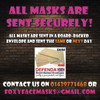 5 x personalised custom stag party face Masks