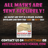 6 x personalised custom stag party face Masks