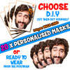 20 x PERSONALISED CUSTOM Stag Masks PHOTO DIY OR CUT PARTY FACE MASKS - Stag & Hen Party Facemasks