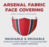 Inspired By Arsenal Football Colours Face Covering
