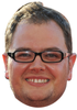 Alan Carr Celebrity Face Mask - Fancy Dress Party Mask 2026