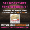 Miranda Hart 2 celebrity face mask Fancy Dress Face Mask 2021