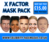 X Factor Judges Fancy Dress Face Mask 2026 Pack