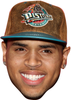 Chris Brown Celebrity Face Mask - Fancy Dress Party Mask 2026