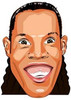 Ronaldinho Cartoon Face Mask