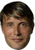 Mads Mikkelsen Celebrity Face Mask - Fancy Dress Party Mask 2026