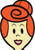 Wilma Flintstones Celebrity Party Face Mask