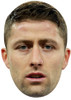 GARY CAHILL JB - Footballer Fancy Dress Cardboard celebrity face mask Fancy Dress Face Mask 2021