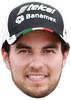 SERGIO PEREZ CAP JB - Formula 1 Driver Fancy Dress Cardboard Celebrity Face Mask