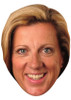 SALLY GUNNELL JB - Athletics Fancy Dress Cardboard celebrity face mask Fancy Dress Face Mask 2021