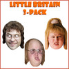 Little Britain 3-Pack celebrity face mask Fancy Dress Face Mask 2023