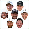 European Team Ryder Cup 2023 - Golf 7 Pack Fancy Dress Cardboard Celebrity Face Mask
