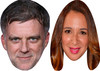 Maya Rudolph and Paul Thomas Anderson - Celebrity Couples Fancy Dress Face Mask Pack