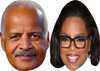 Oprah Winfrey and Stedman Graham - Celebrity Couples Fancy Dress Face Mask Pack