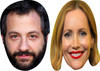 Leslie Mann and Judd Apatow - Celebrity Couples Fancy Dress Face Mask Pack