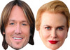 Nicole Kidman and Keith Urban - Celebrity Couples Fancy Dress Face Mask Pack