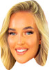 Mary Bedford Love Island Fancy Dress Cardboard Celebrity Face Mask