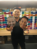 Izuka Hoyle Celebrity party face fancy dress Cardboard mask