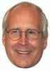 Chevy Chase Celebrity party face fancy dress Cardboard mask