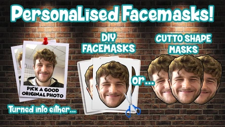 PERSONALISED STAG AND HEN PARTY FACE MASKS
