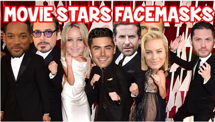 FILM AND MOVIE STARS FACE MASKS