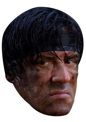 Rambo New celebrity Party Face Fancy Dress - Celebrity-Facemasks.com