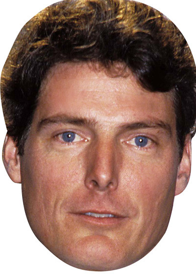 Christopher Reeve celebrity party mask - Celebrity-Facemasks.com