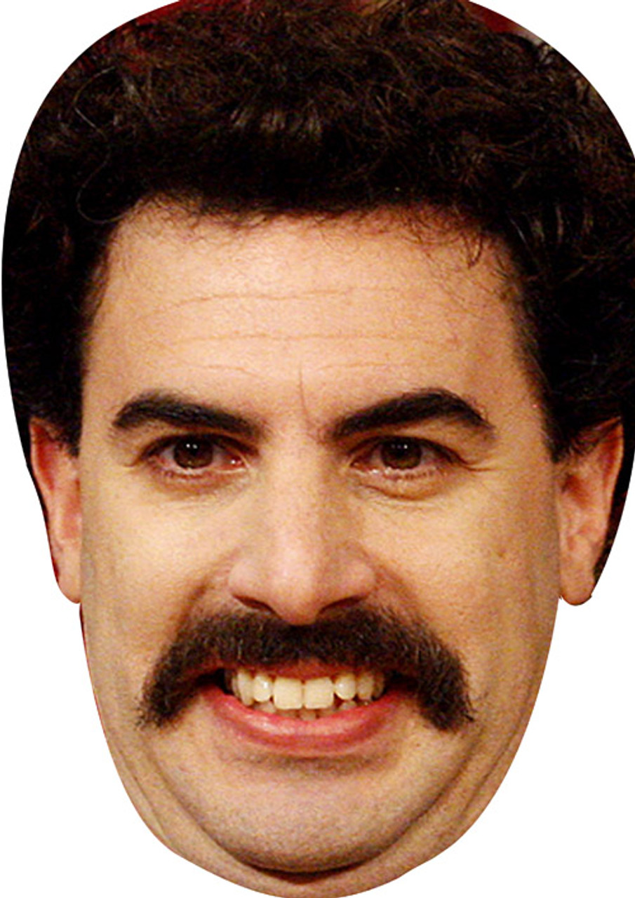 Borat 2 tv celebrity party face fancy dress mask - Celebrity-Facemasks.com