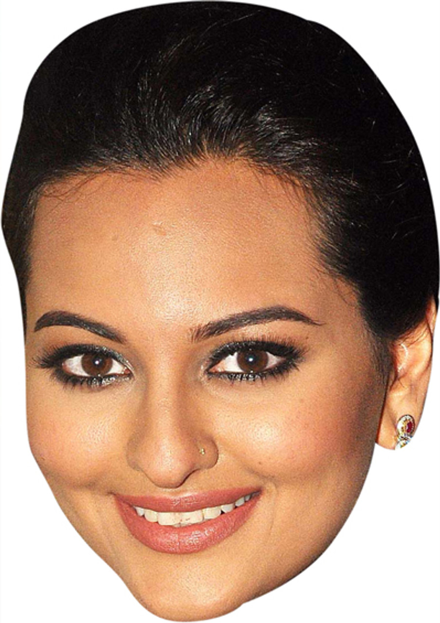 Sonakshi Sinha Bollywood celebrity face mask Fancy Dress Face Mask 2021 -  Celebrity-Facemasks.com
