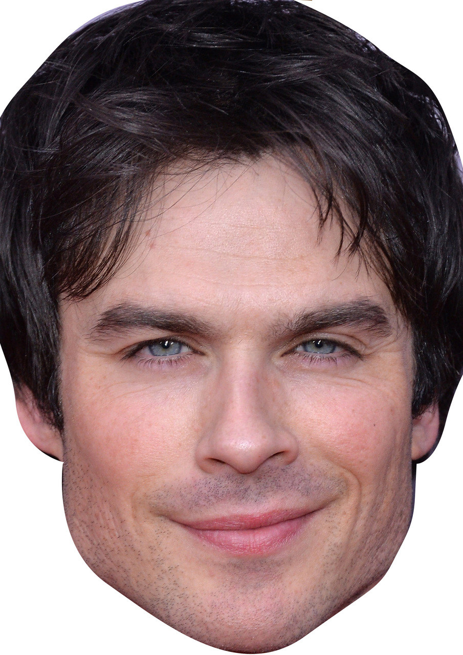 Ian somerhalder tv movie star celebrity face mask Fancy Dress Face Mask ...