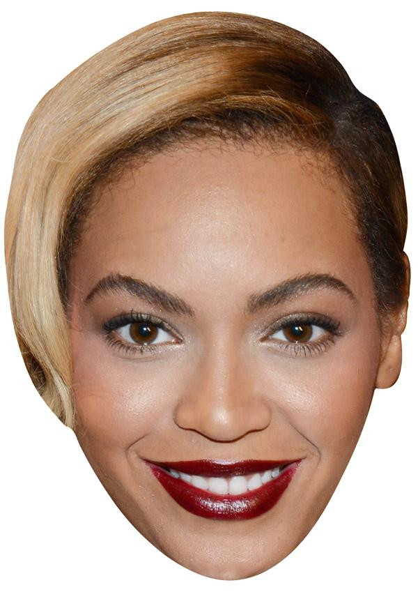 BEYONCE JB - Music Star Fancy Dress Cardboard Celebrity Face Mask ...
